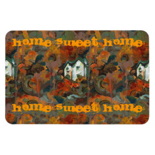 Magnet Flexible Maison Blanche et arbres d'automne