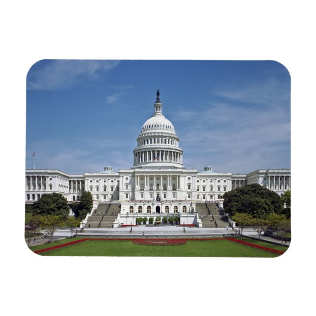 Magnet Flexible Maison Blanche US Capitol Building Washington DC (Horizontal)