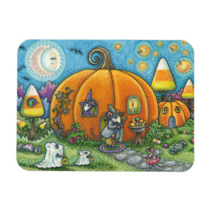 MAGNET FLEXIBLE MAISON DE SOURIS, TRICK OU TRAÎTRES HALLOWEEN MAGN