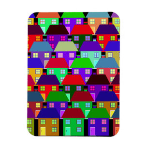 MAGNET FLEXIBLE MAISONS COMMUNAUTÉ MAISON COLORÉE