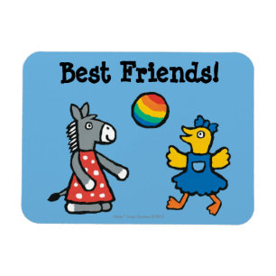 Magnet Flexible Maisy à l'école maternelle avec des amis sur le