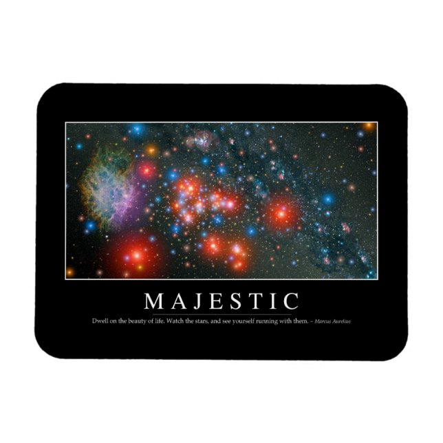 Magnet Flexible Majestic : Citation inspirante (Horizontal)