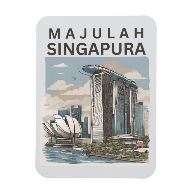 Magnet Flexible Majulah Singapura (Vertical)