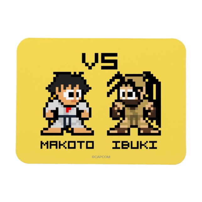 Magnet Flexible Makoto VS Ibuki 8 bits (Horizontal)