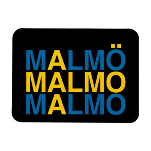 Magnet Flexible MALMO Swedish Flag