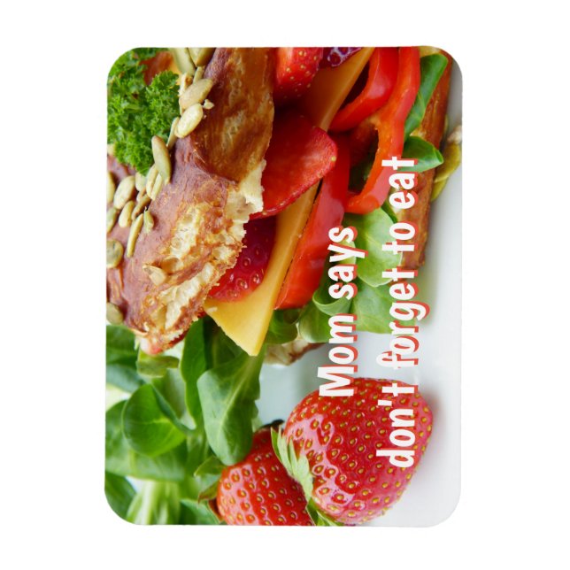 Magnet Flexible Maman dit de ne pas oublier de manger (Vertical)