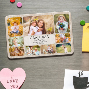 Magnet Flexible Mamie t'aime petits-enfants Photo
