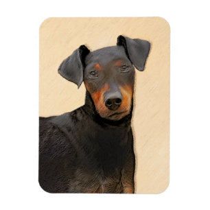Magnet Flexible Manchester Terrier Peinture Art animal original