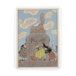 Magnet Flexible Mandoline, illustration pour des "fêtes Galantes"