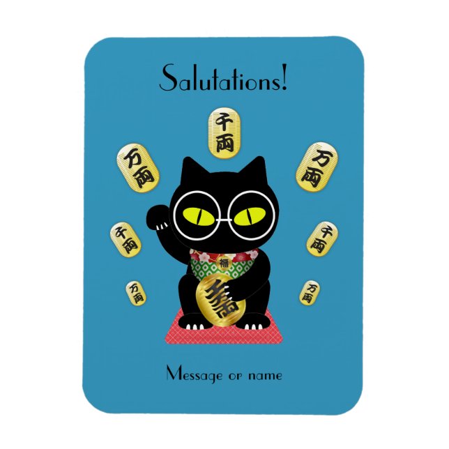 Magnet Flexible Maneki Neko Lucky Poliue flexible (Vertical)