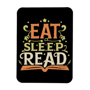Magnet Flexible Manger Dormir Lire, Lecture Amusante