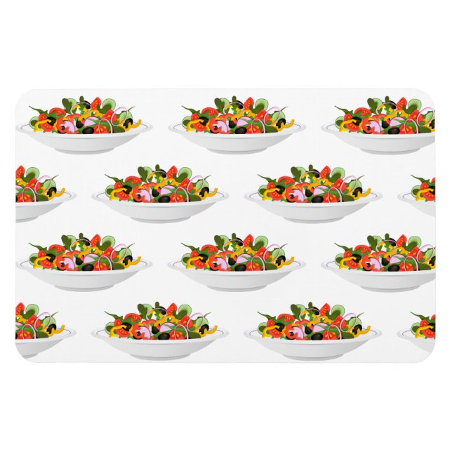 Magnet Flexible Mangez plus de plantes frais motivation salade let (Horizontal)