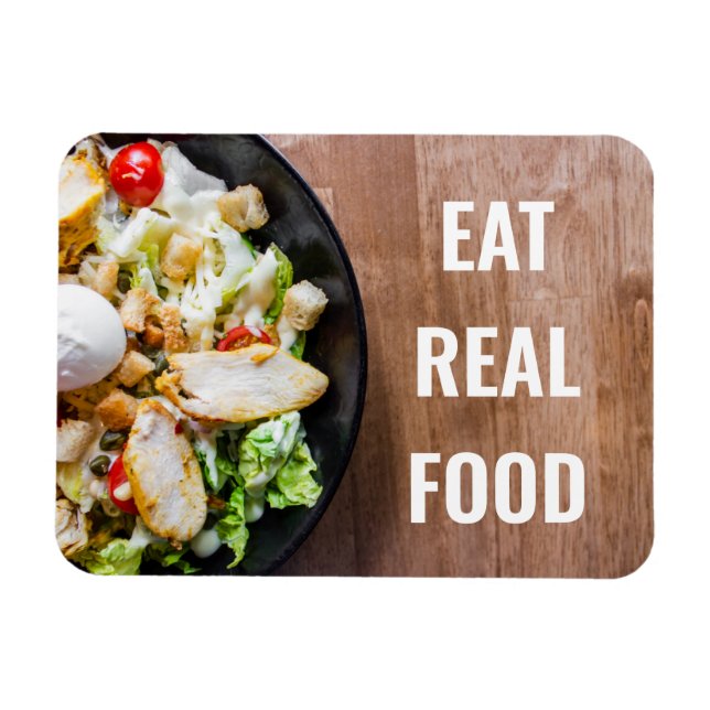 Magnet Flexible Mangez Véritable Alimentation Inspiration (Horizontal)