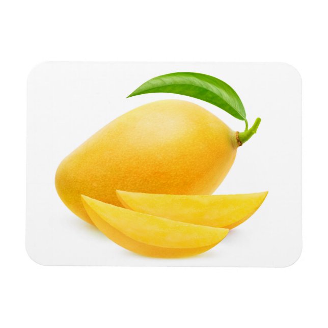 Magnet Flexible Mangue jaune coupée (Horizontal)