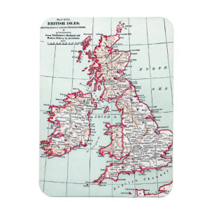 Magnet Flexible MAP : BRITISH ISLES, c1890