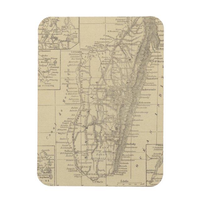 Magnet Flexible Map of Madagascar (Vertical)