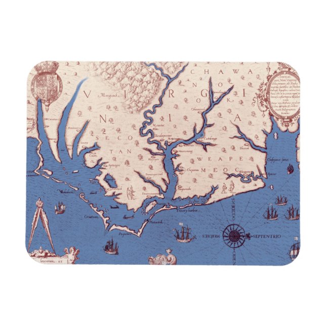 Magnet Flexible Map of Virginia (Horizontal)