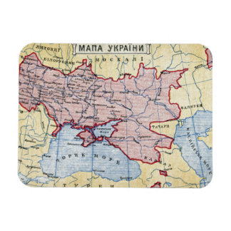 Magnet Flexible MAP : UKRAINE, c1906