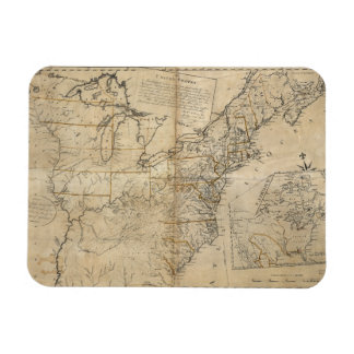 MAGNET FLEXIBLE MAP : USA, 1783