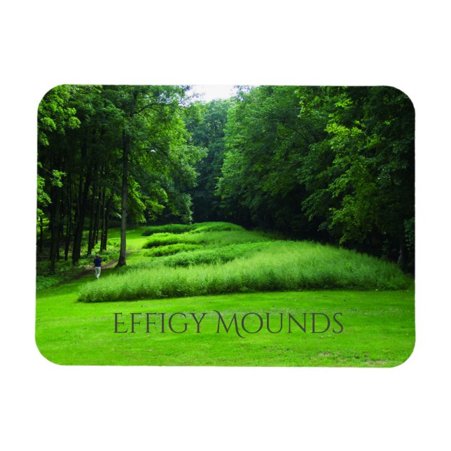 Magnet Flexible Marching Bear Mounds Group, Effigy Mounds, Iowa (Horizontal)