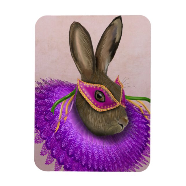 Magnet Flexible Mardi Gras Lièvre 4 (Vertical)