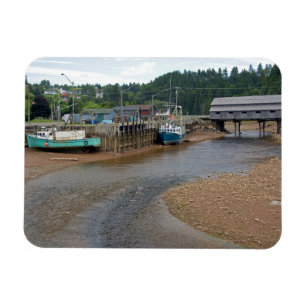 Magnet Flexible Marée basse dans la baie de Fundy à St. Martins,