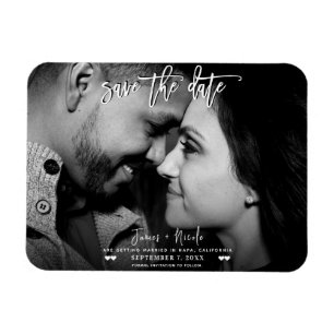 Magnet Flexible Mariage à la date de sauvegarde du script de photo