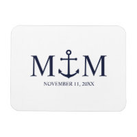 Mariage Ancre bleu marine