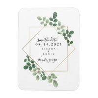 Mariage Botanique Géométrique Enregistrer La Date
