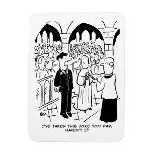 Magnet Flexible Mariage - Bridegroom Practical Joke Cartoon