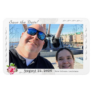 Magnet Flexible Mariage catholique Rose nuptial