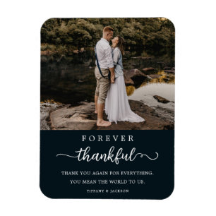 Magnet Flexible Mariage Couple Photo Forever ThankScript