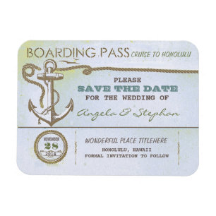 Magnet Flexible mariage de destination nautique enregistrer l'aima