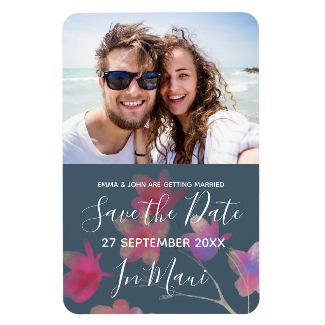 Magnet Flexible Mariage de destination tropicale (Vertical)