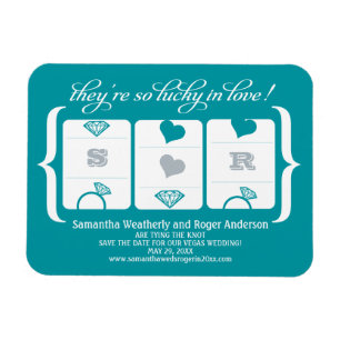 Magnet Flexible Mariage de machine à sous Enregistrer la date
