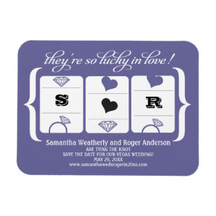 Magnet Flexible Mariage de machine à sous Enregistrer la date