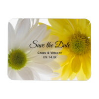 Mariage de marguerites jaunes et blanches Enregist