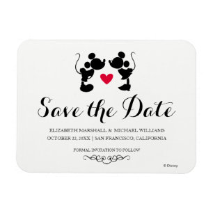Magnet Flexible Mariage de Mickey & Minnie   Faire-part de sauvega