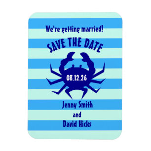 Magnet Flexible Mariage de plage crabe nautique