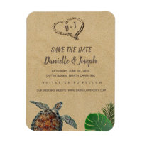 Mariage de tortue marine de plage tropicale Enregi