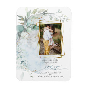 Magnet Flexible Mariage   Dusty Blue Over the Moon in Love