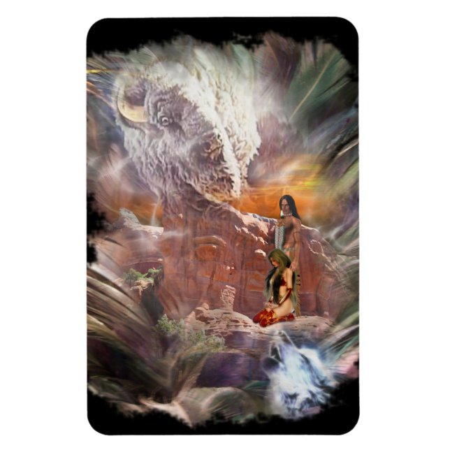 Magnet Flexible Mariage indien américain Night Vignette (Vertical)