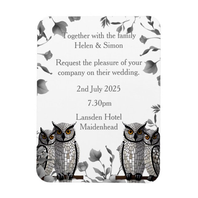 Magnet Flexible Mariage personnalisé (Vertical)