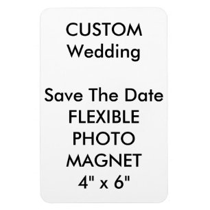 Magnet Flexible Mariage Personnalisé Enregistrer La Date Photo Fri