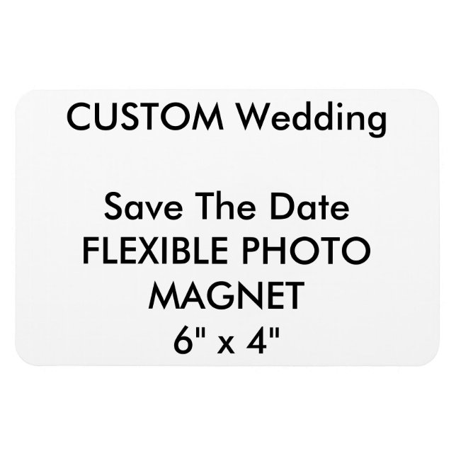 Magnet Flexible Mariage Personnalisé Enregistrer La Date Photo Fri (Horizontal)