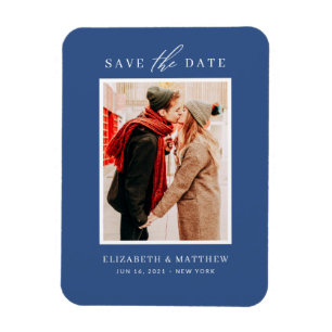 Magnet Flexible Mariage photo minimaliste simple et chic