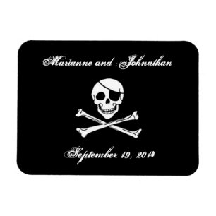 Magnet Flexible Mariage pirate Enregistrer l'aimant Date