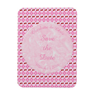 Magnet Flexible Mariage rose Printemps Cerisiers en fleurs et ceri