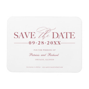 Magnet Flexible Mariage Simple Et Design Enregistrer La Date Non P