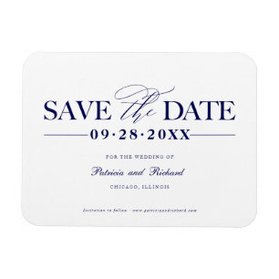 Magnet Flexible Mariage Simple Et Design Enregistrer La Date Non P